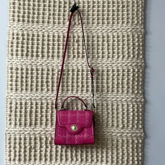 Aldo Pink Tweed Satchel Handbag New With out tag - Picture 4 of 4